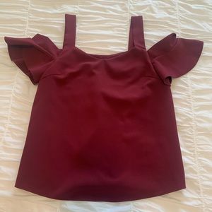 Red Off the Shoulder Blouse